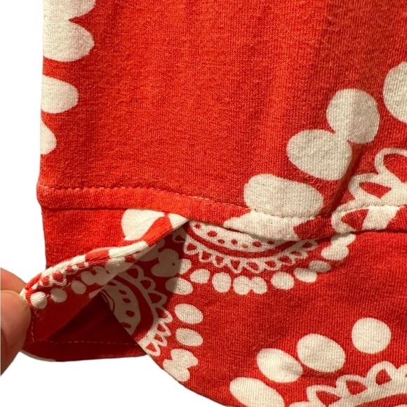 Hatley Dress. Geometric Red & White- size Small Petite - Picture 3 of 12